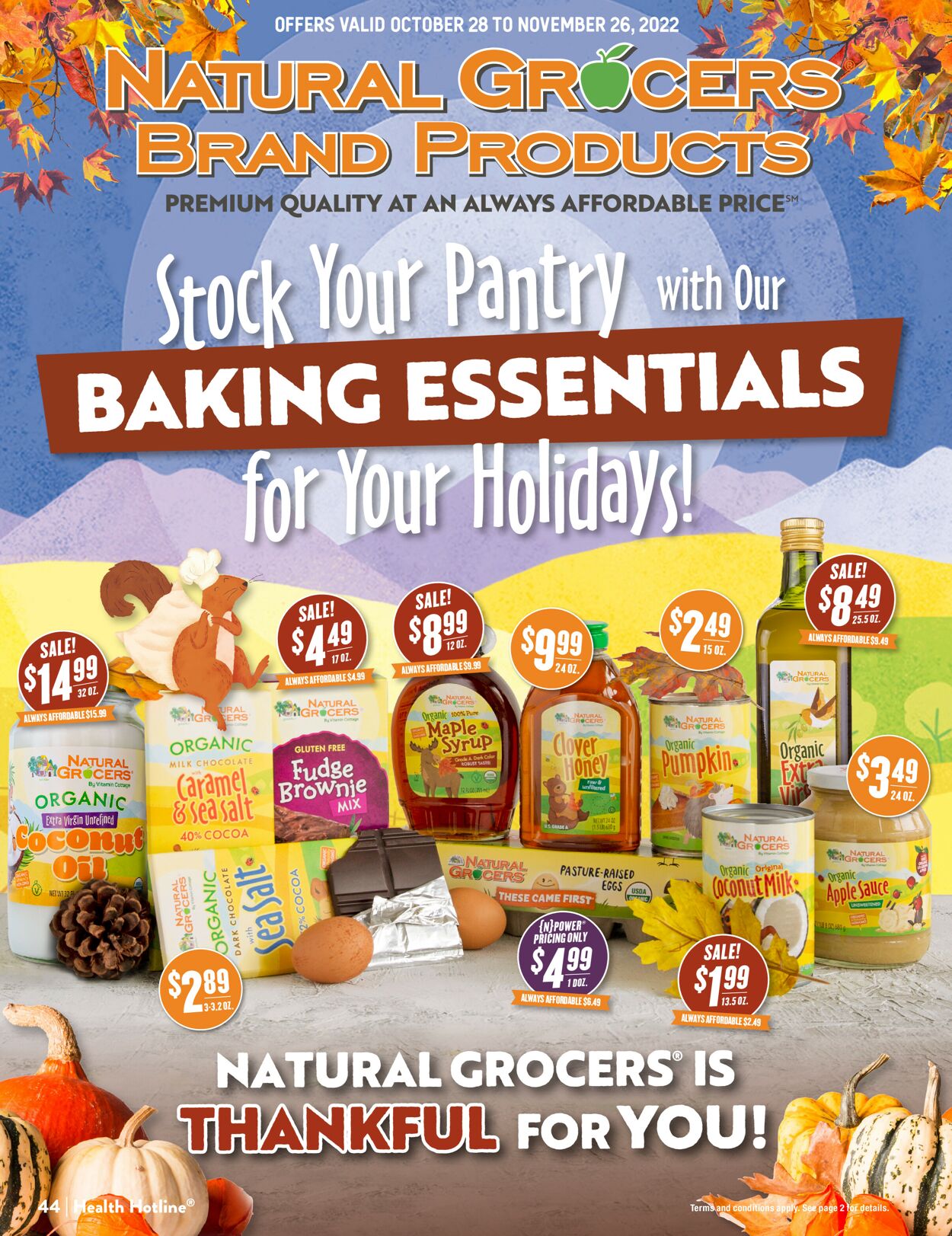 Catalogue Natural Grocers from 10/28/2022
