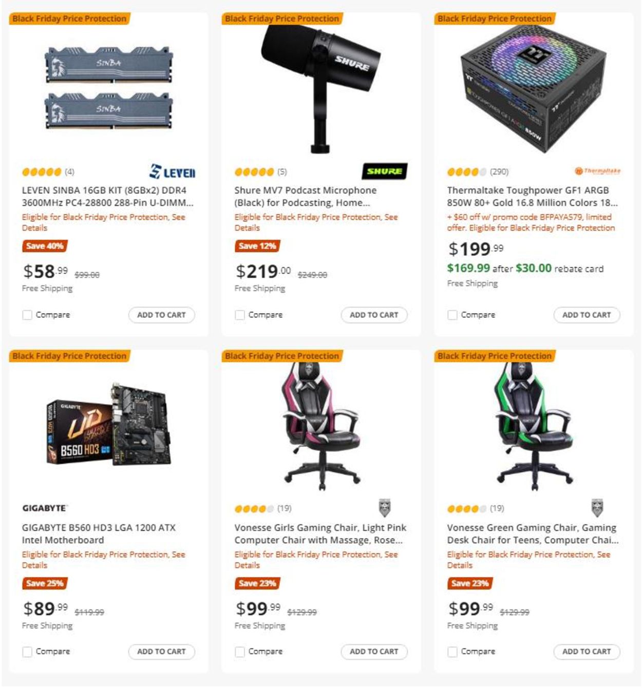 Catalogue Newegg CYBER MONDAY 2021 from 11/16/2021