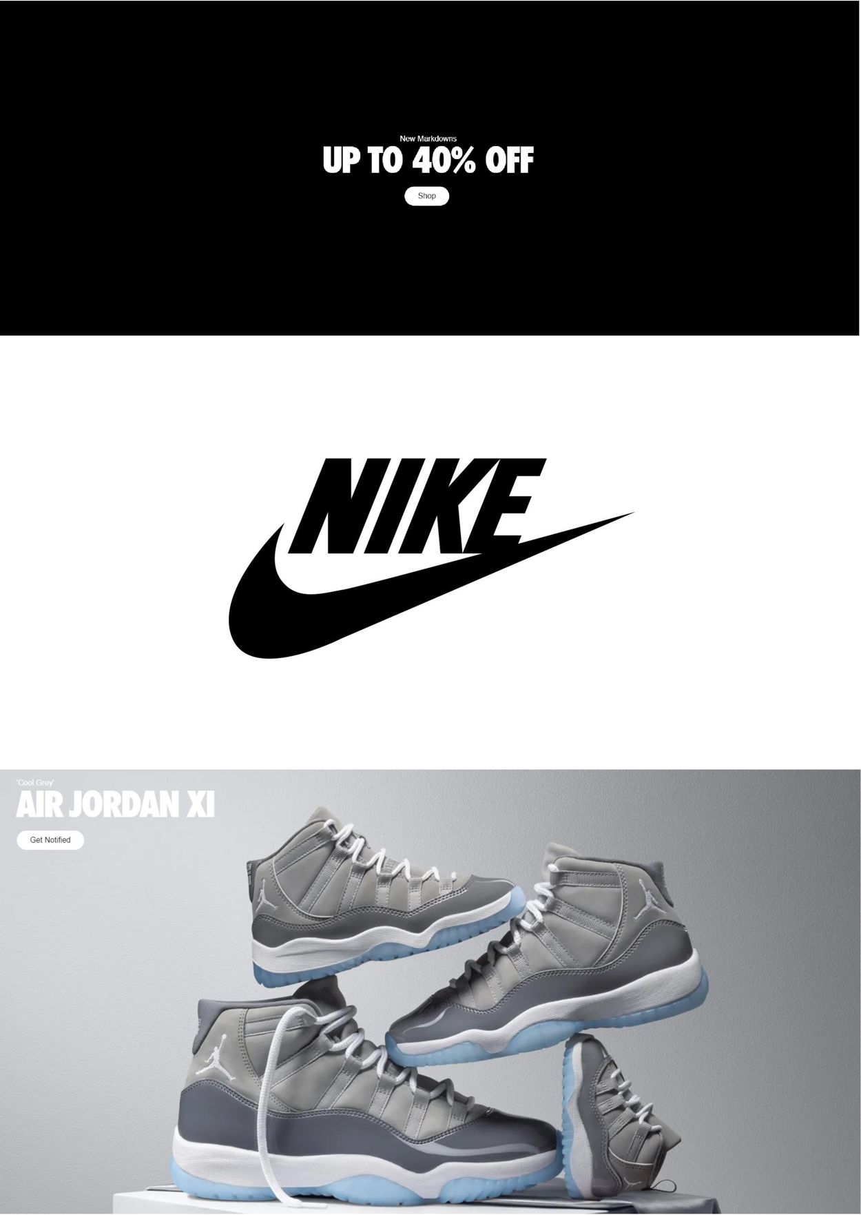 Catalogue Nike from 11/17/2021