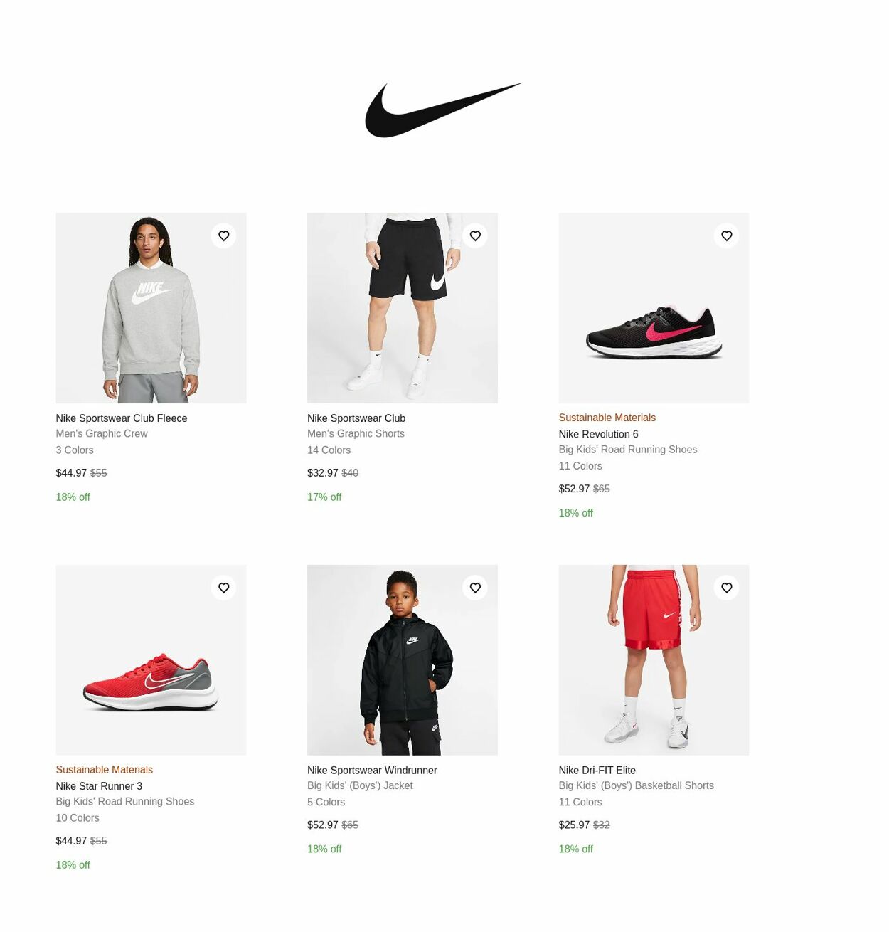 Catalogue Nike from 12/02/2022