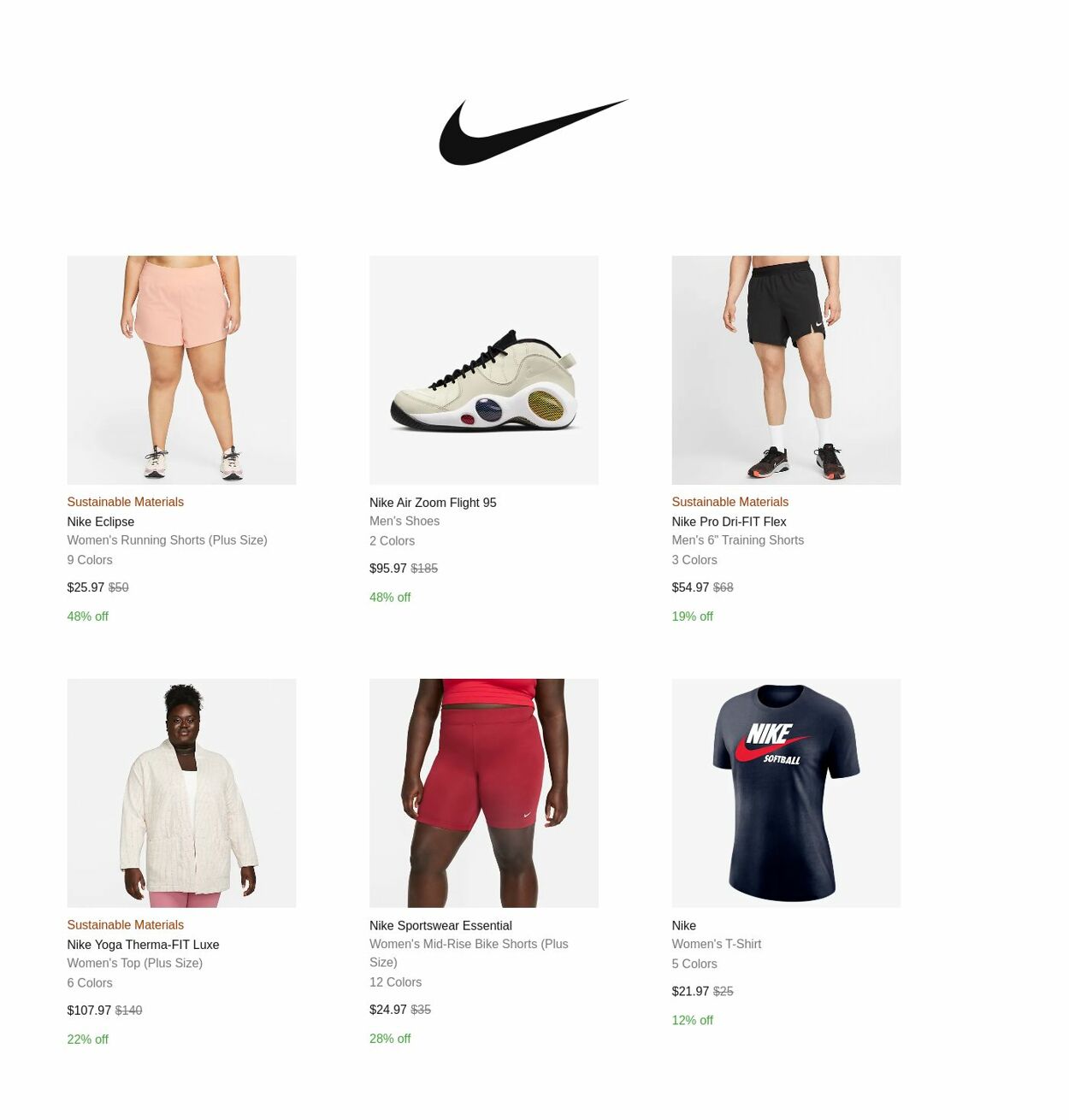 Catalogue Nike from 12/30/2022