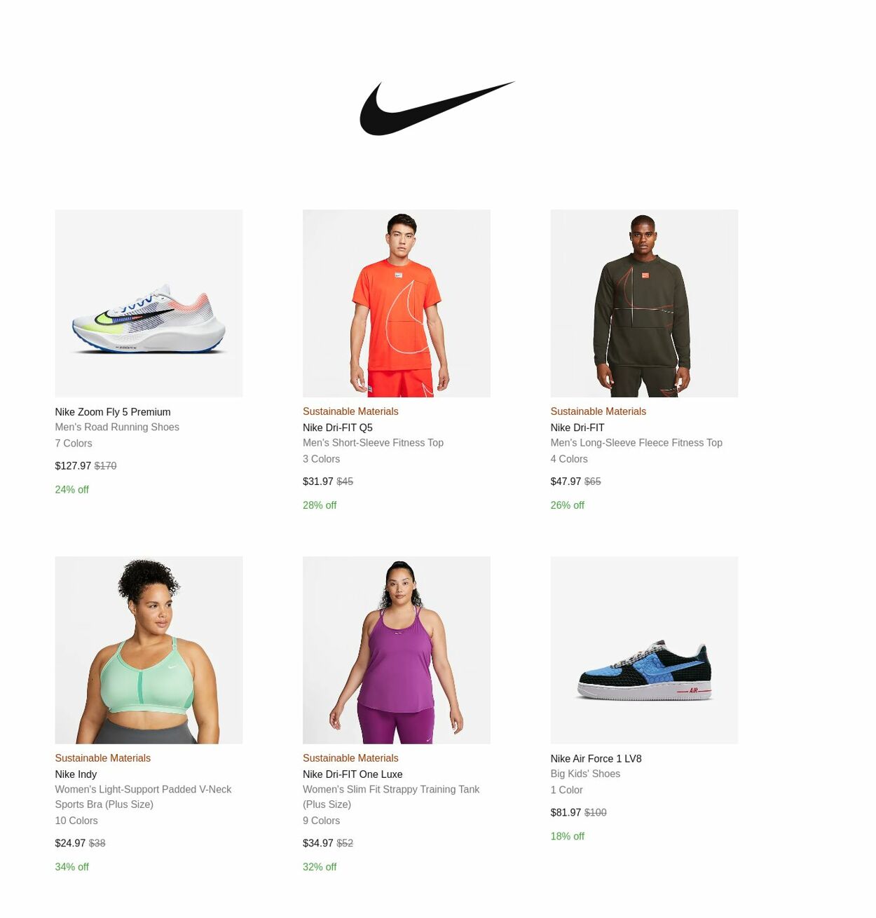Catalogue Nike from 01/06/2023