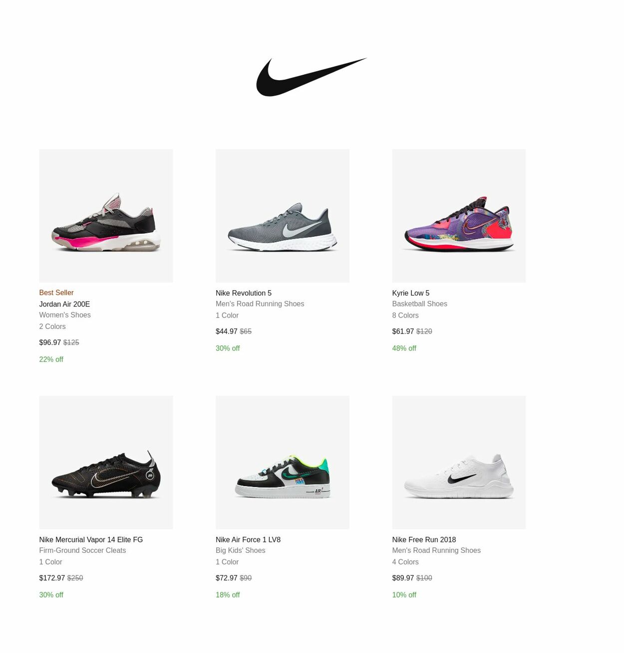 Catalogue Nike from 01/06/2023
