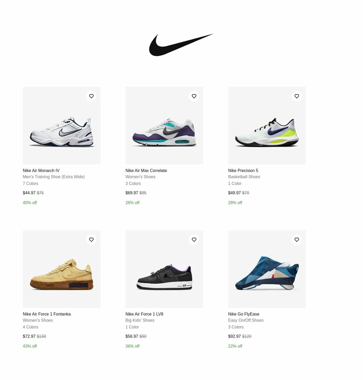 Catalogue Nike from 02/10/2023