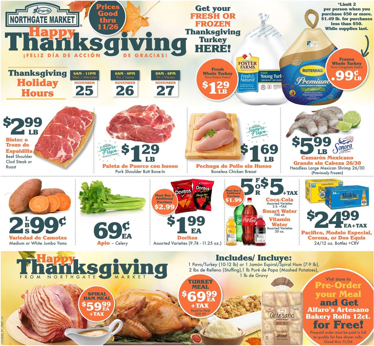 Catalogue Northgate Market Thanksgiving 2020 from 11/18/2020