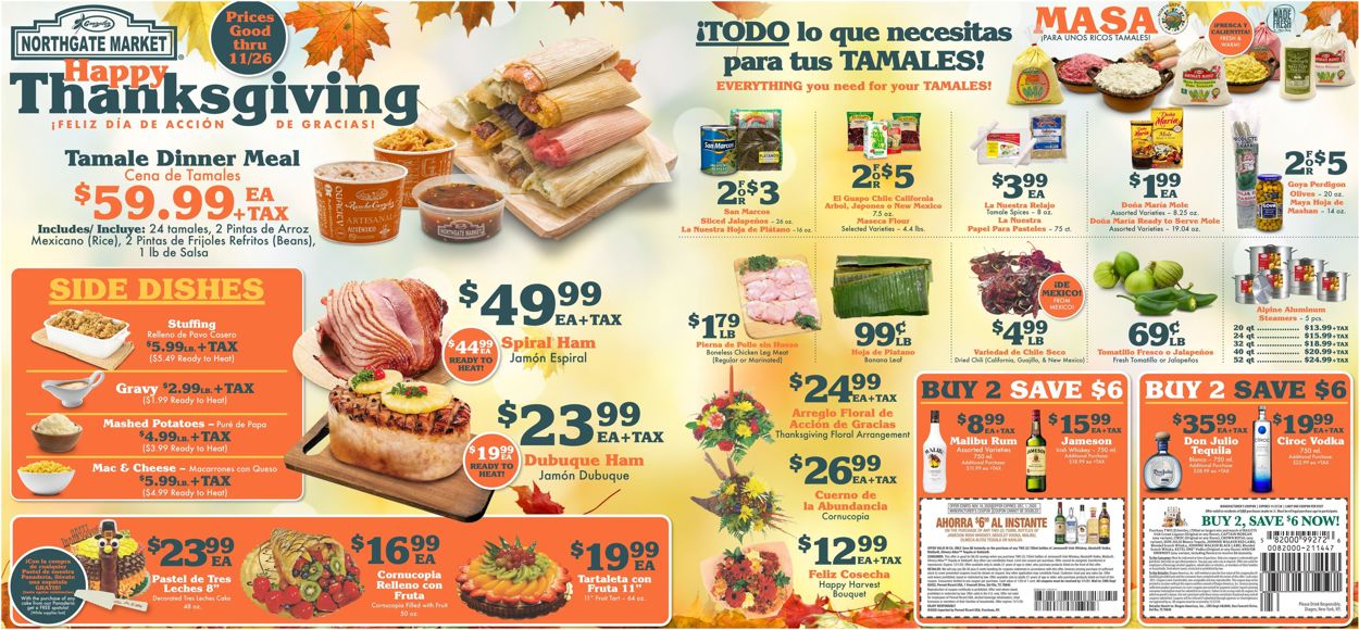 Catalogue Northgate Market Thanksgiving 2020 from 11/18/2020