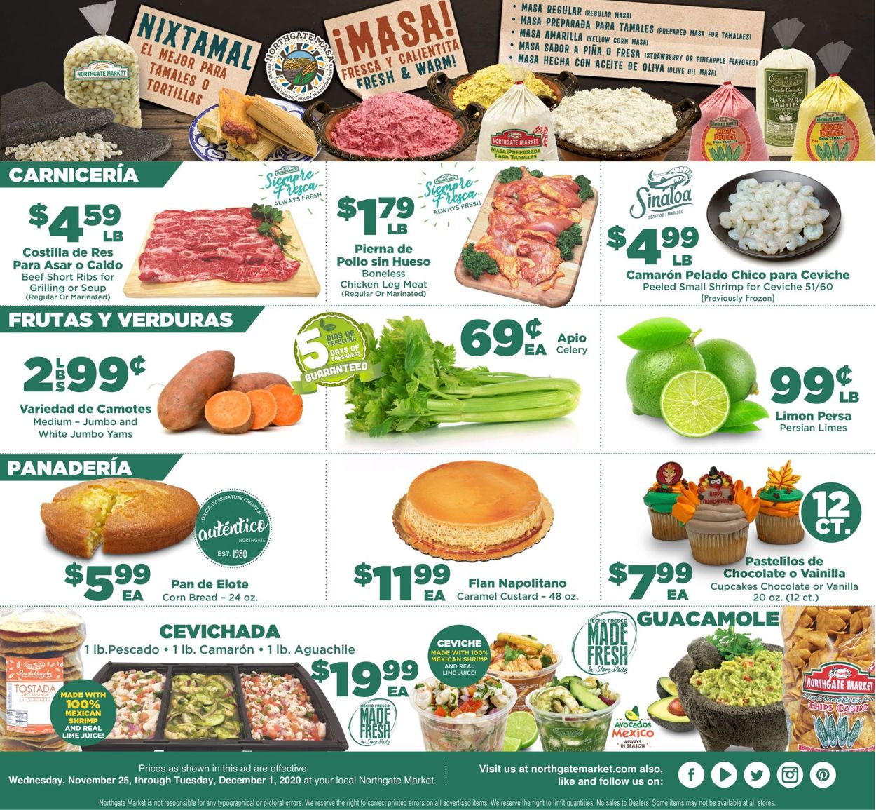 Catalogue Northgate Market Thanksgiving 2020 from 11/25/2020
