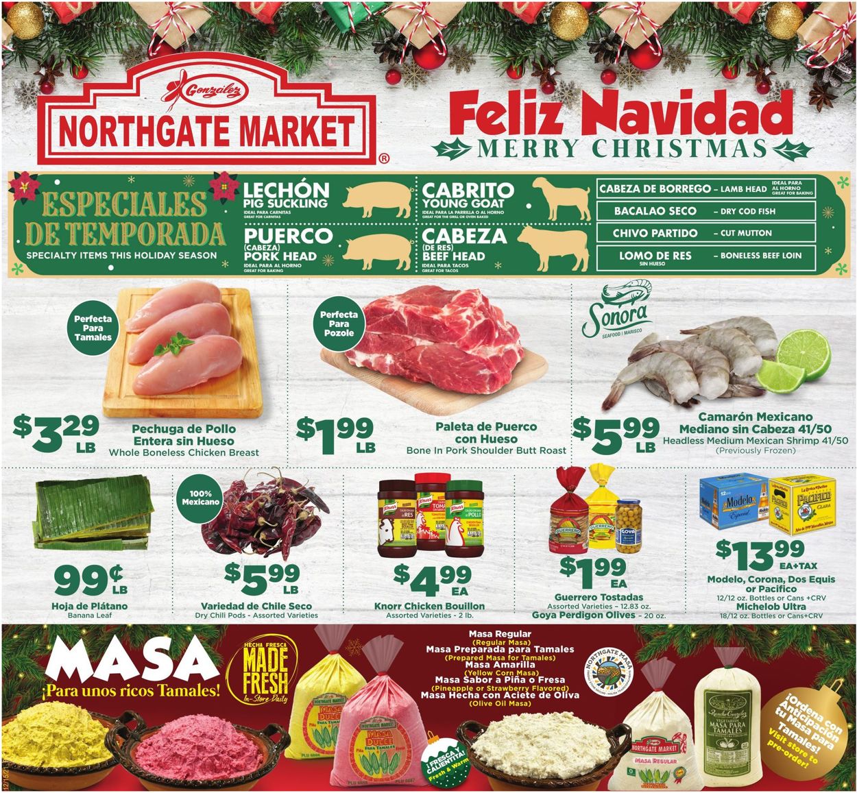 Catalogue Northgate Market HOLIDAYS 2021 from 12/15/2021