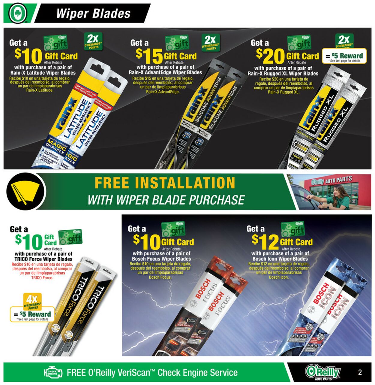 Catalogue O'Reilly Auto Parts from 10/30/2024