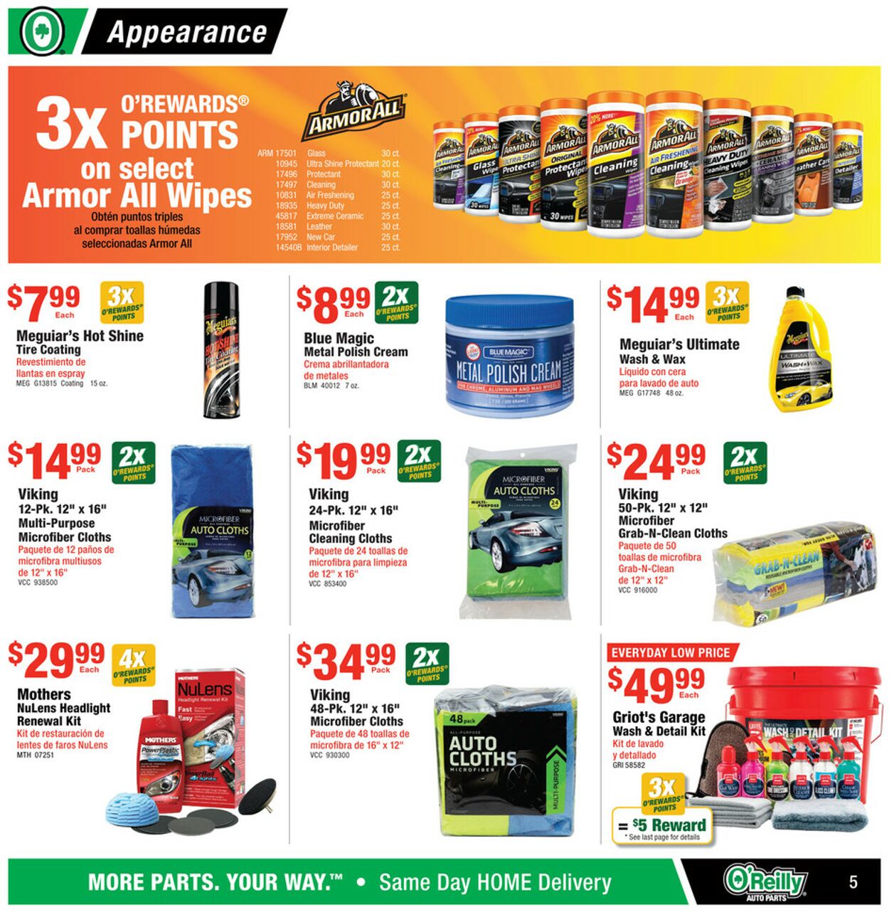 Catalogue O'Reilly Auto Parts from 10/30/2024