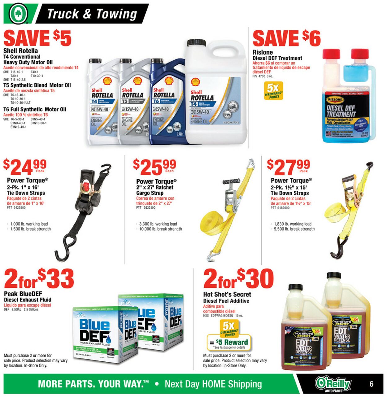 Catalogue O'Reilly Auto Parts from 10/30/2024