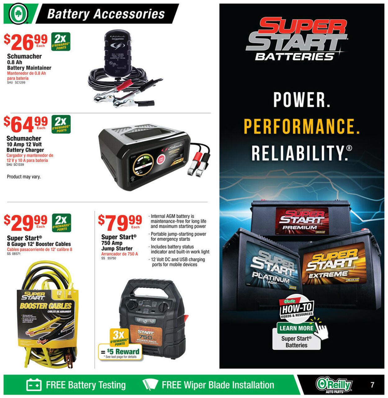 Catalogue O'Reilly Auto Parts from 10/30/2024