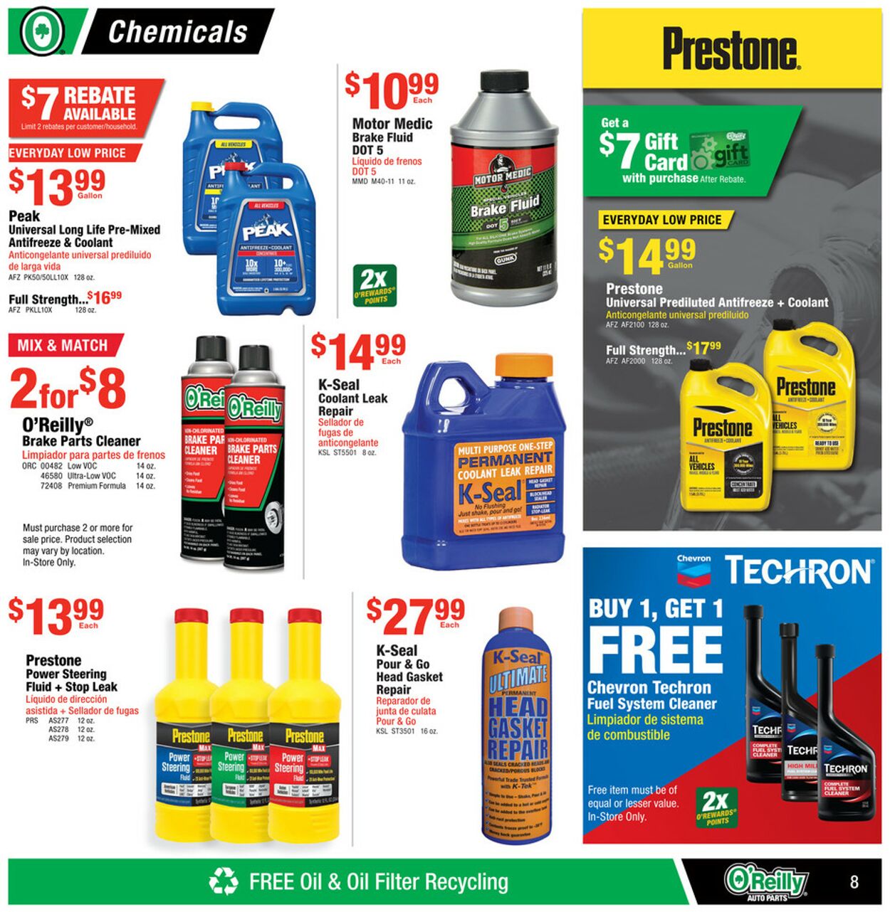 Catalogue O'Reilly Auto Parts from 10/30/2024