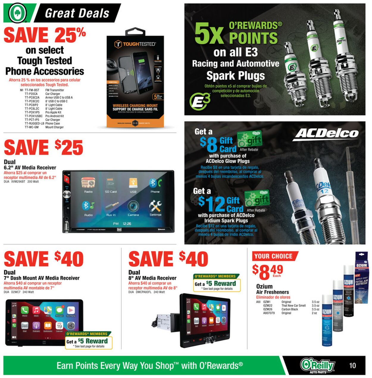 Catalogue O'Reilly Auto Parts from 10/30/2024