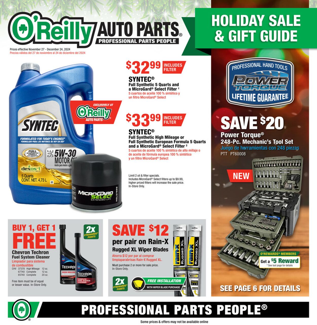 Catalogue O'Reilly Auto Parts from 11/27/2024