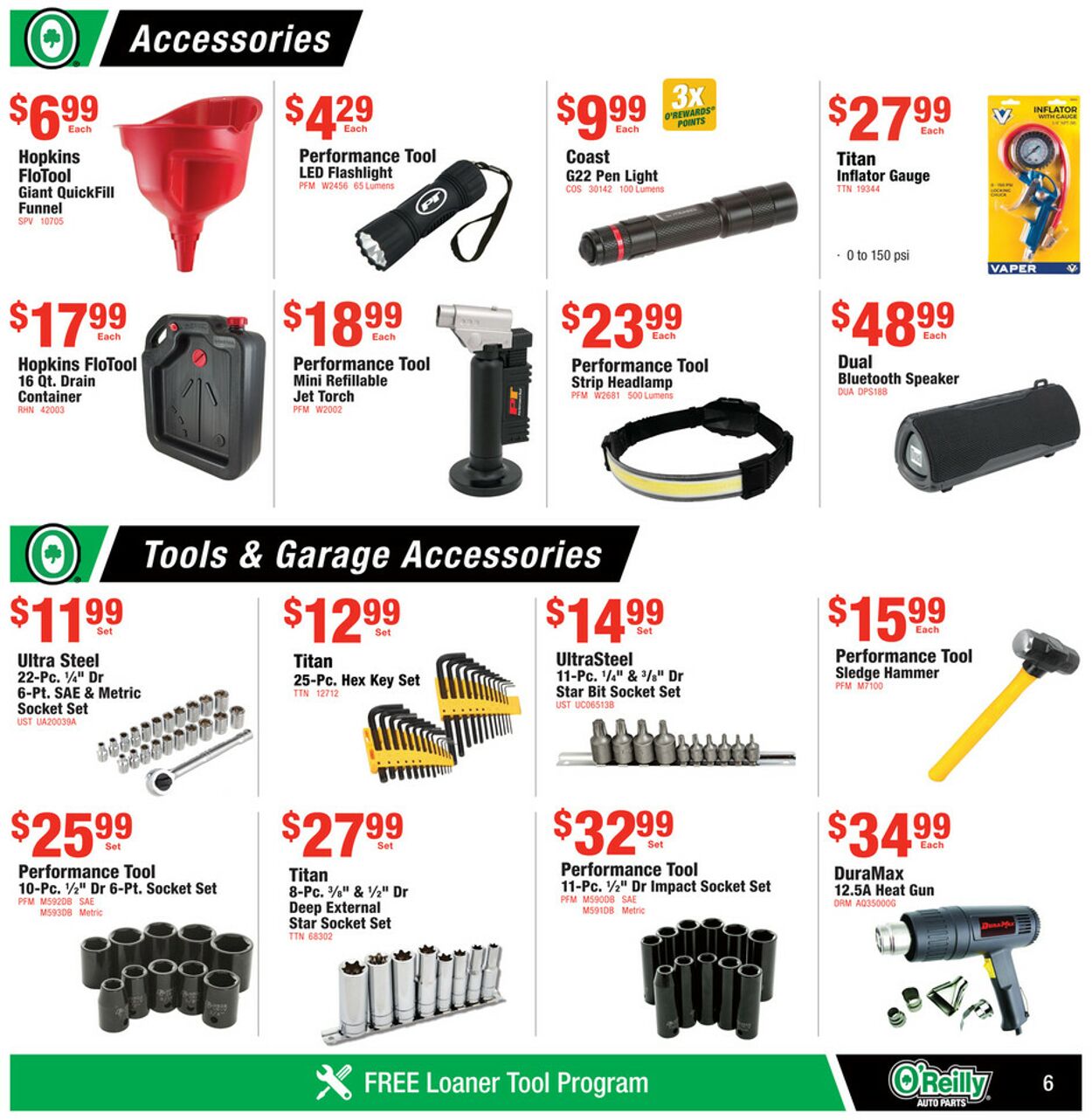 Catalogue O'Reilly Auto Parts from 12/25/2024