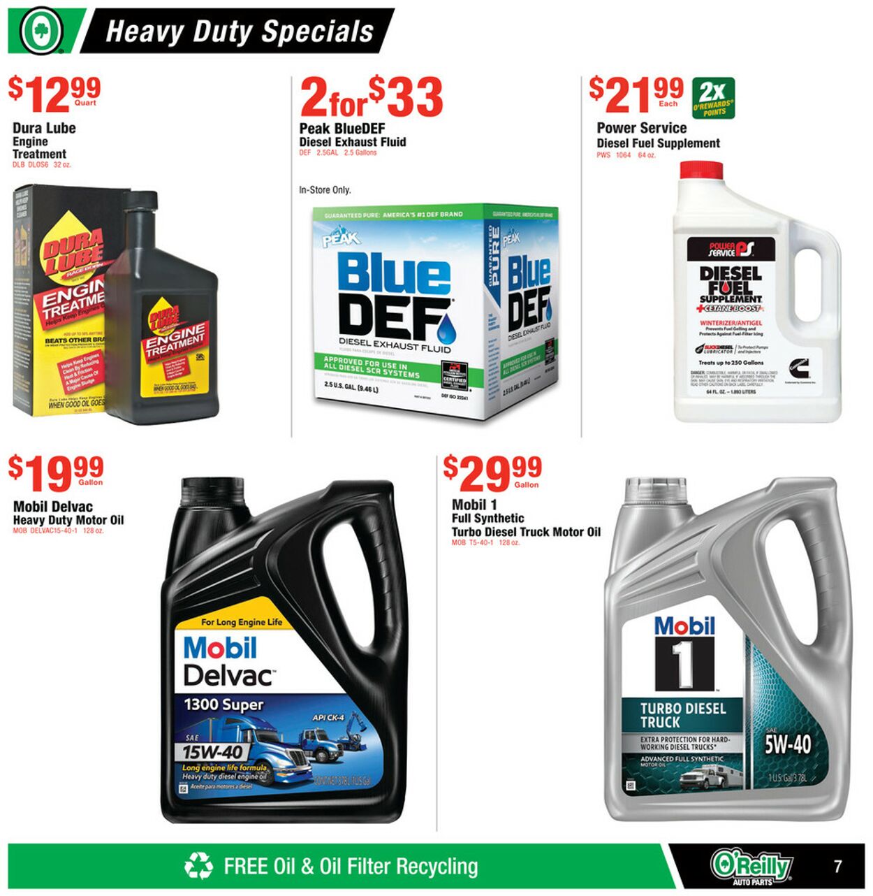 Catalogue O'Reilly Auto Parts from 12/25/2024