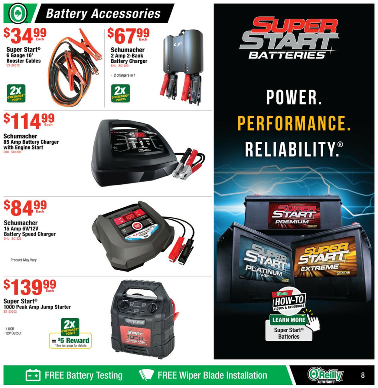 Catalogue O'Reilly Auto Parts from 12/25/2024