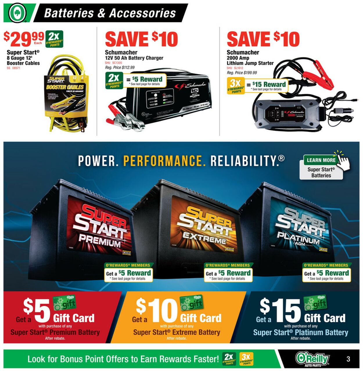 Catalogue O'Reilly Auto Parts from 01/29/2025