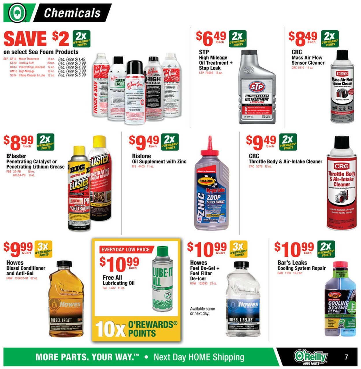 Catalogue O'Reilly Auto Parts from 01/29/2025