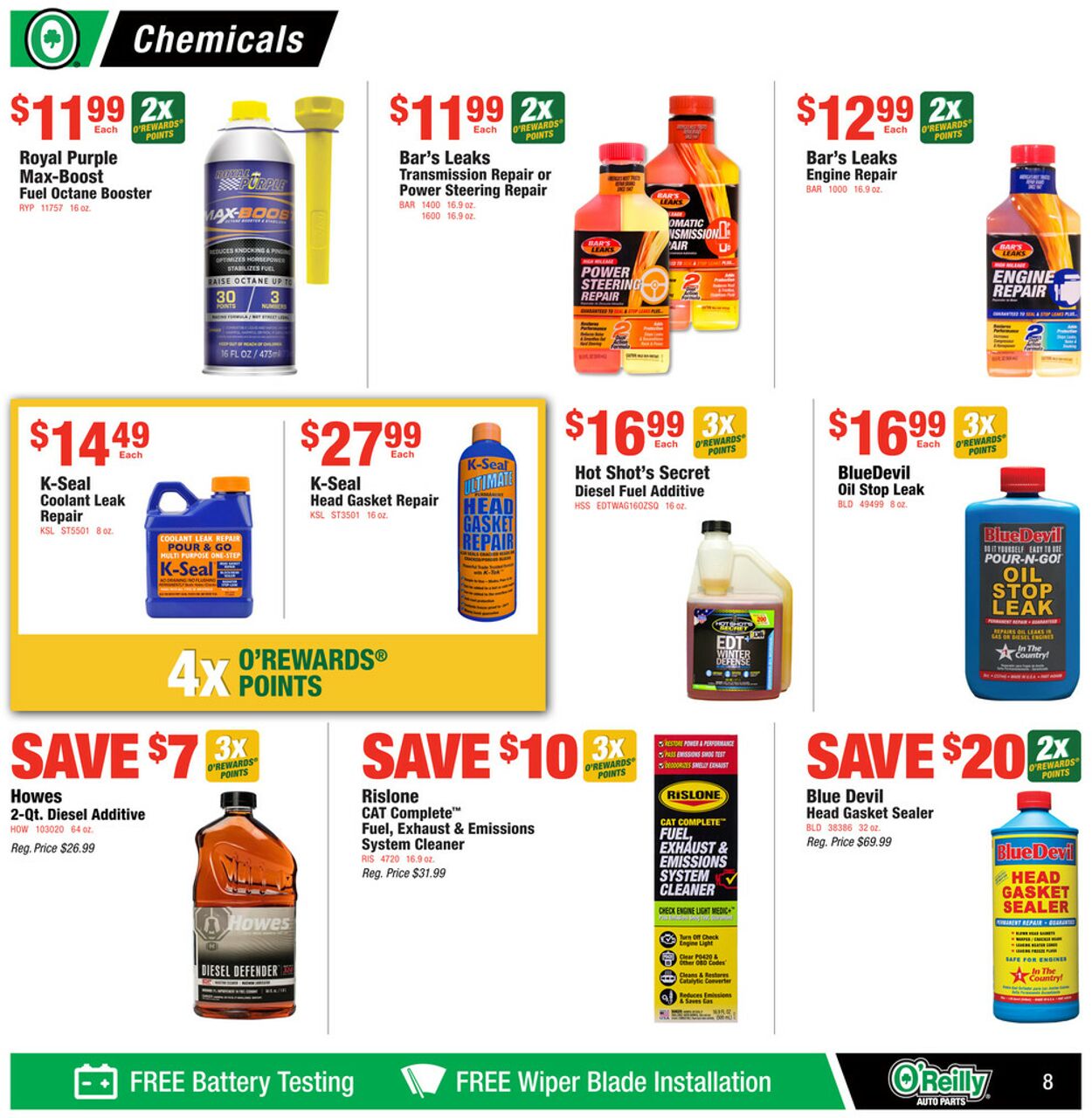 Catalogue O'Reilly Auto Parts from 01/29/2025