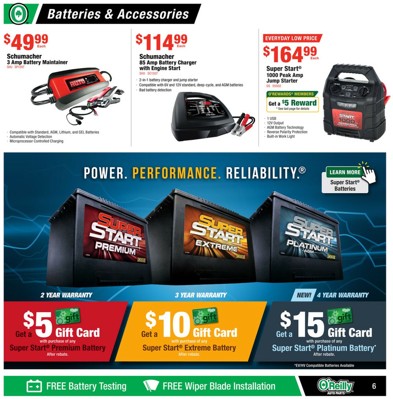 Catalogue O'Reilly Auto Parts from 06/25/2025
