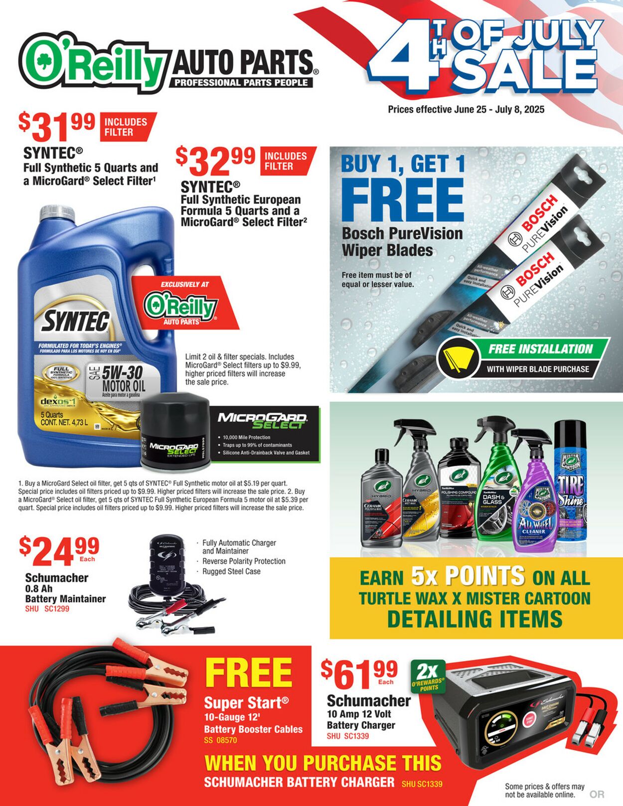 Catalogue O'Reilly Auto Parts from 06/25/2025