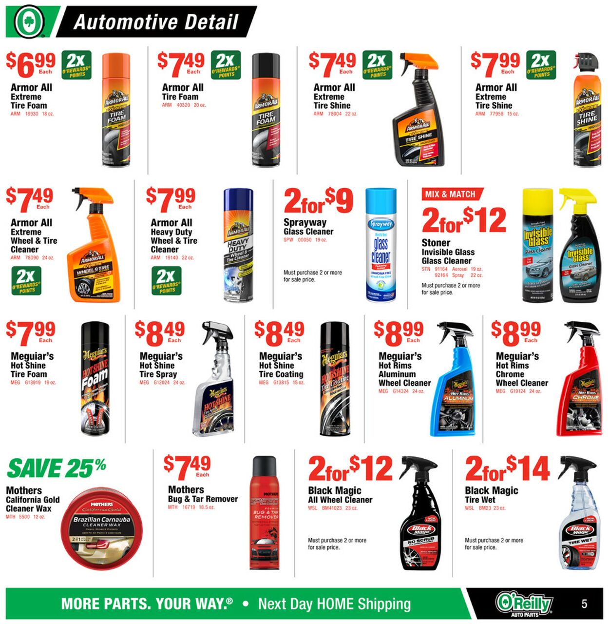 Catalogue O'Reilly Auto Parts from 07/30/2025
