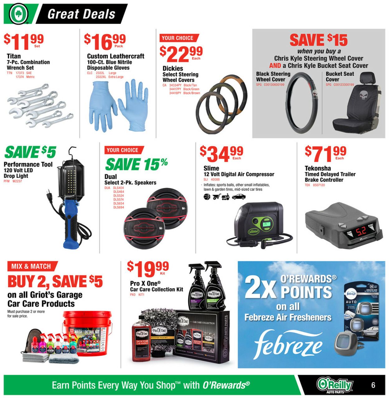 Catalogue O'Reilly Auto Parts from 07/30/2025