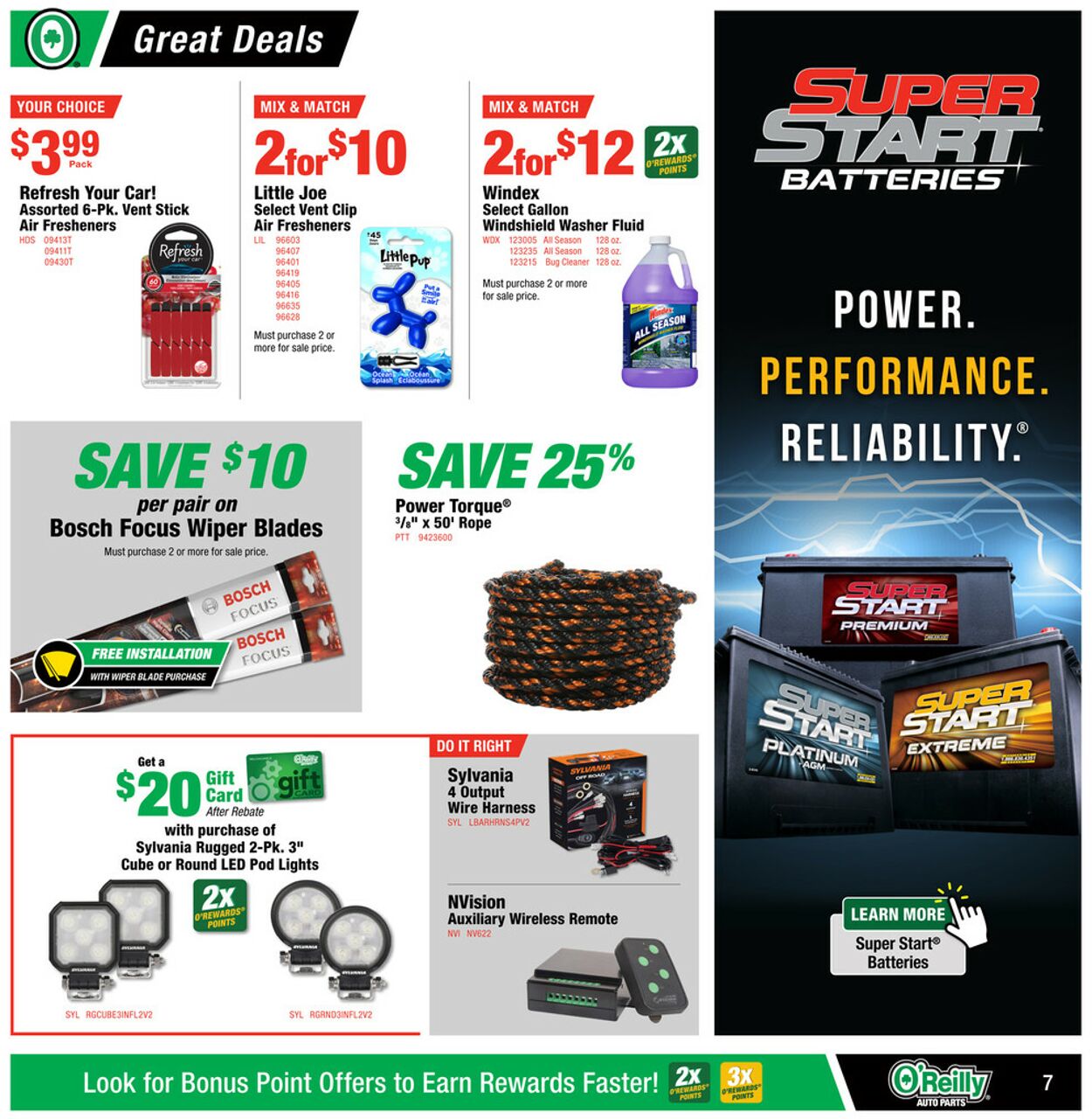 Catalogue O'Reilly Auto Parts from 07/30/2025