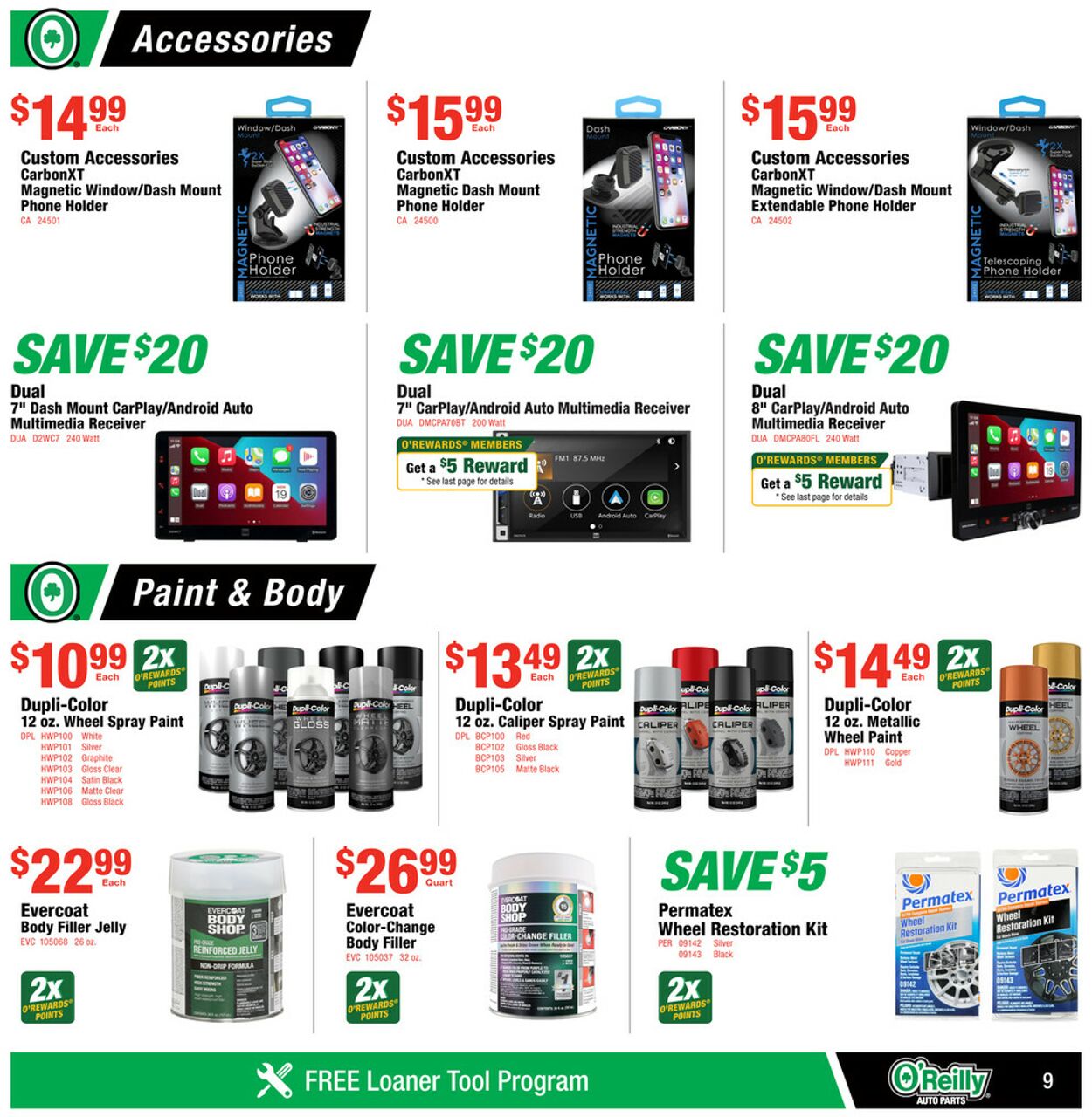 Catalogue O'Reilly Auto Parts from 08/27/2025