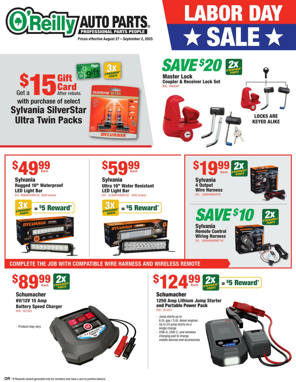 Catalogue O'Reilly Auto Parts from 08/27/2025