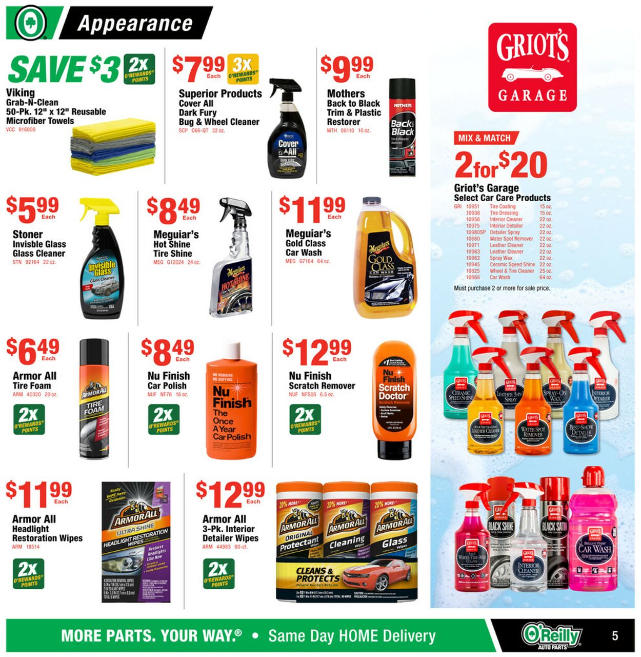 Catalogue O'Reilly Auto Parts from 09/24/2025