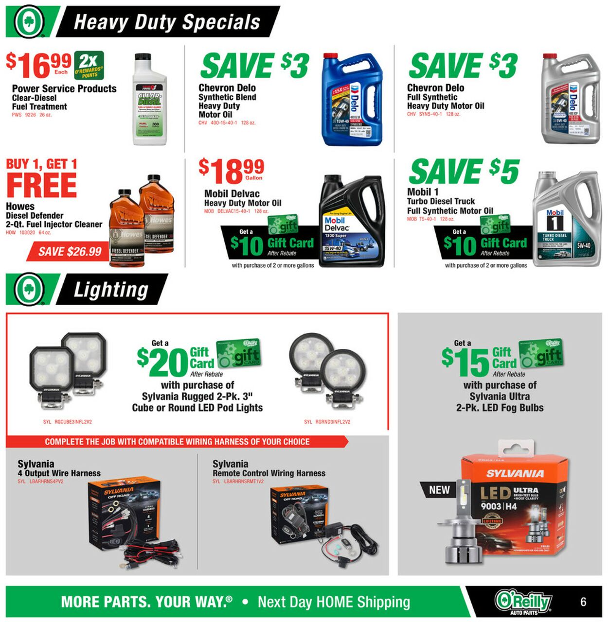 Catalogue O'Reilly Auto Parts from 09/24/2025