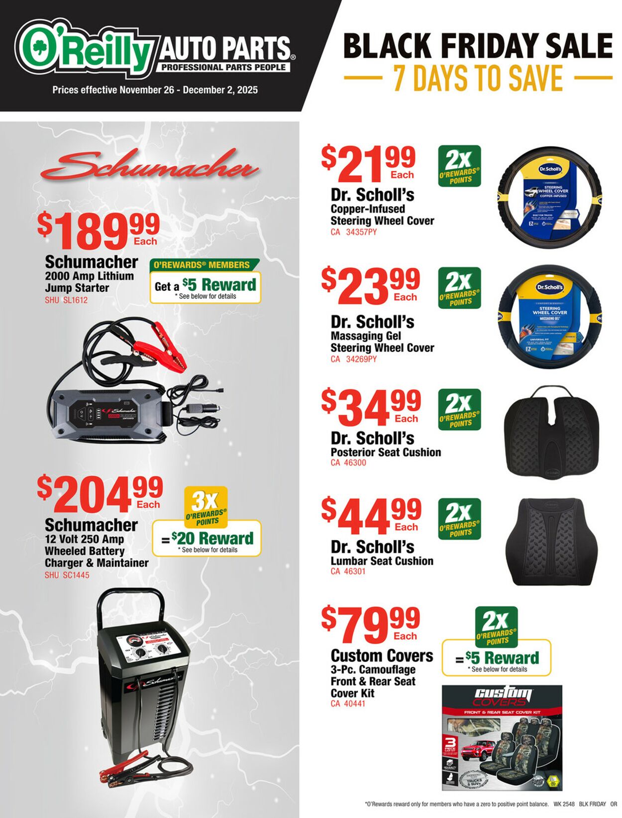 Catalogue O'Reilly Auto Parts from 11/26/2025