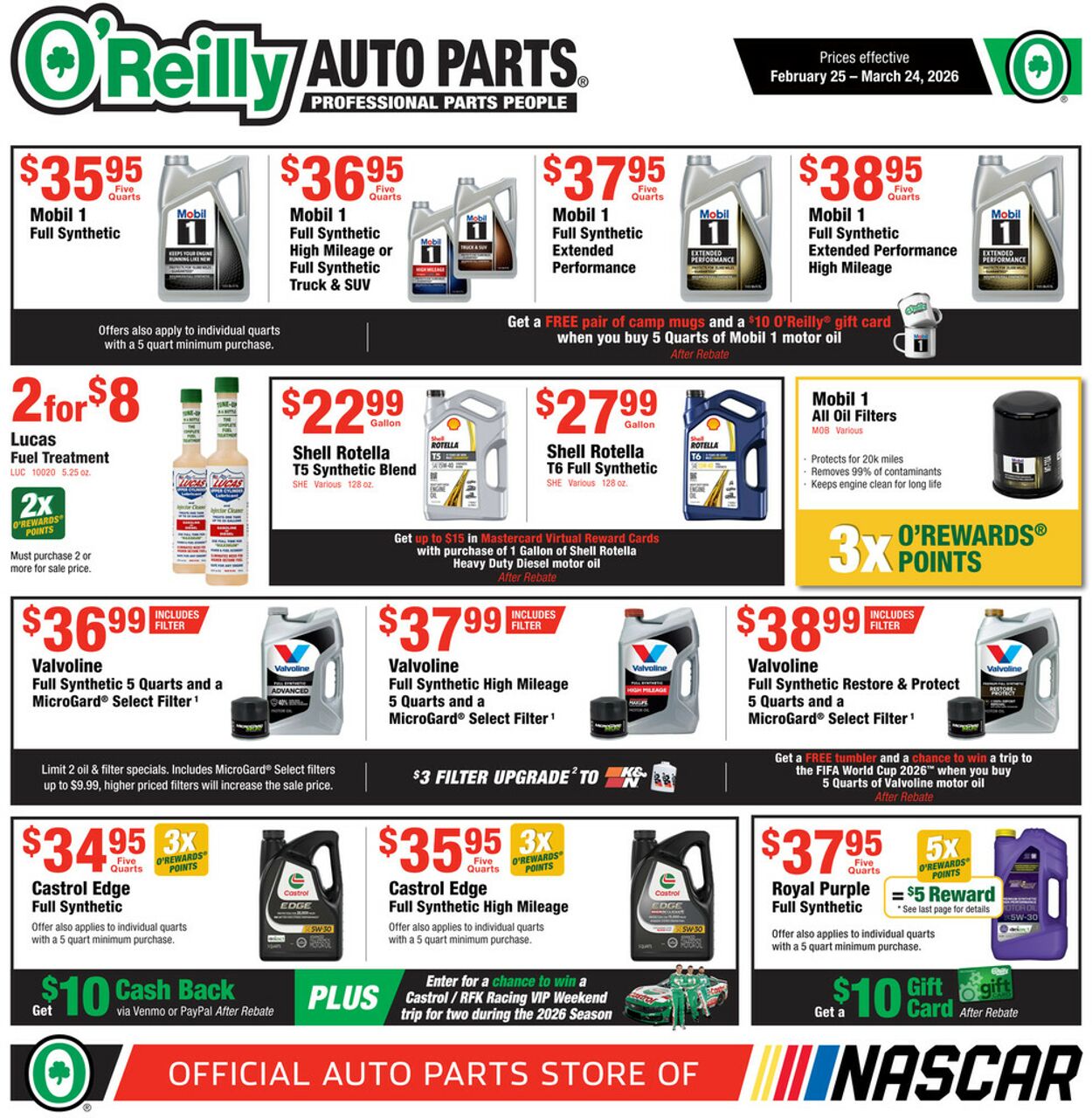 Catalogue O'Reilly Auto Parts from 02/25/2026