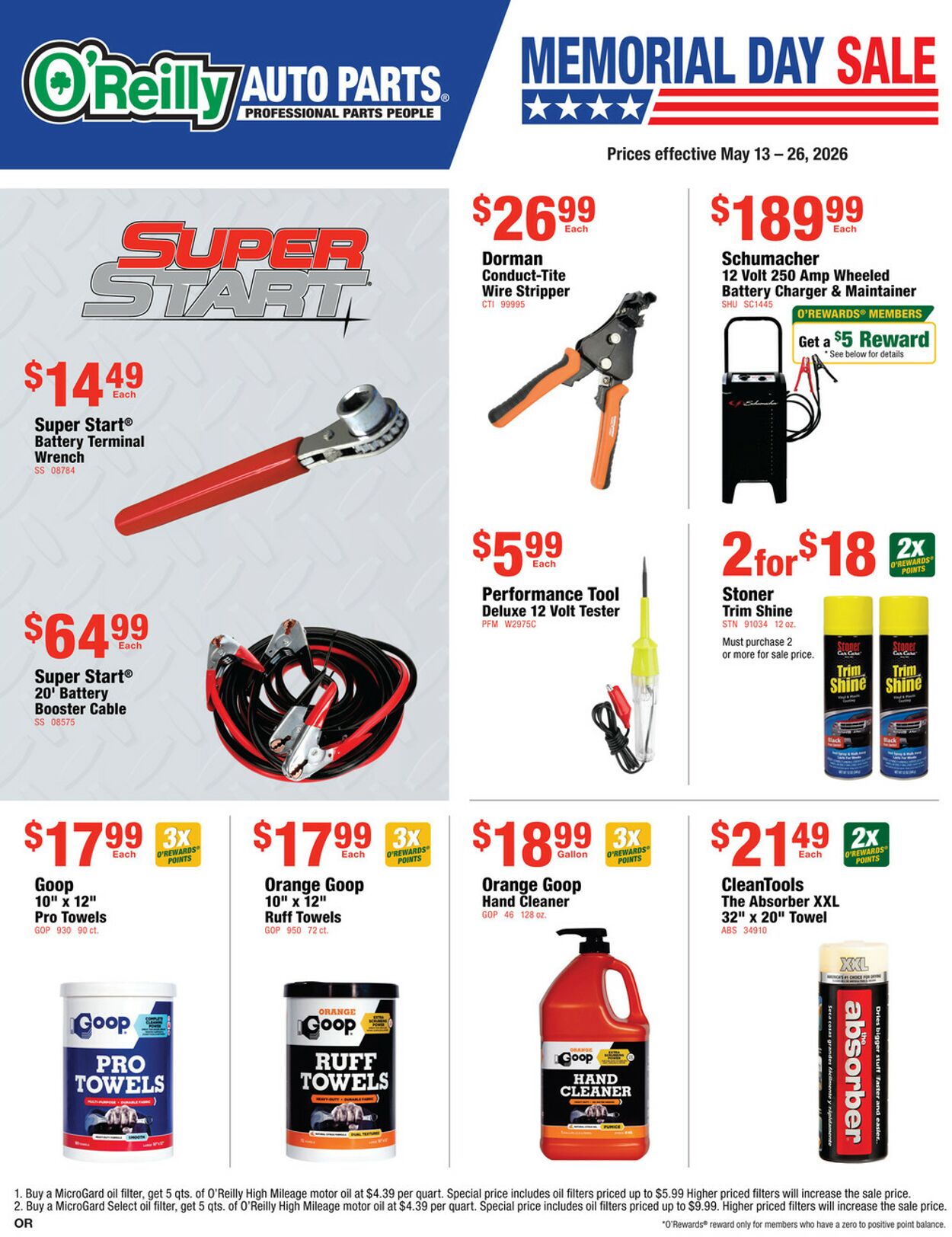 Catalogue O'Reilly Auto Parts from 05/13/2026