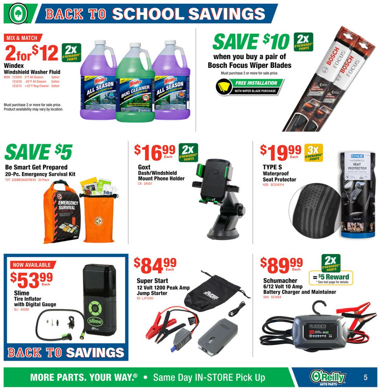 Catalogue O'Reilly Auto Parts from 07/29/2026
