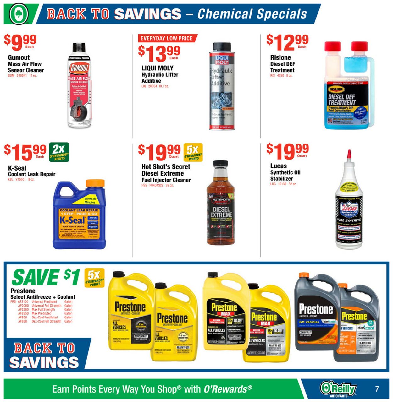 Catalogue O'Reilly Auto Parts from 07/29/2026