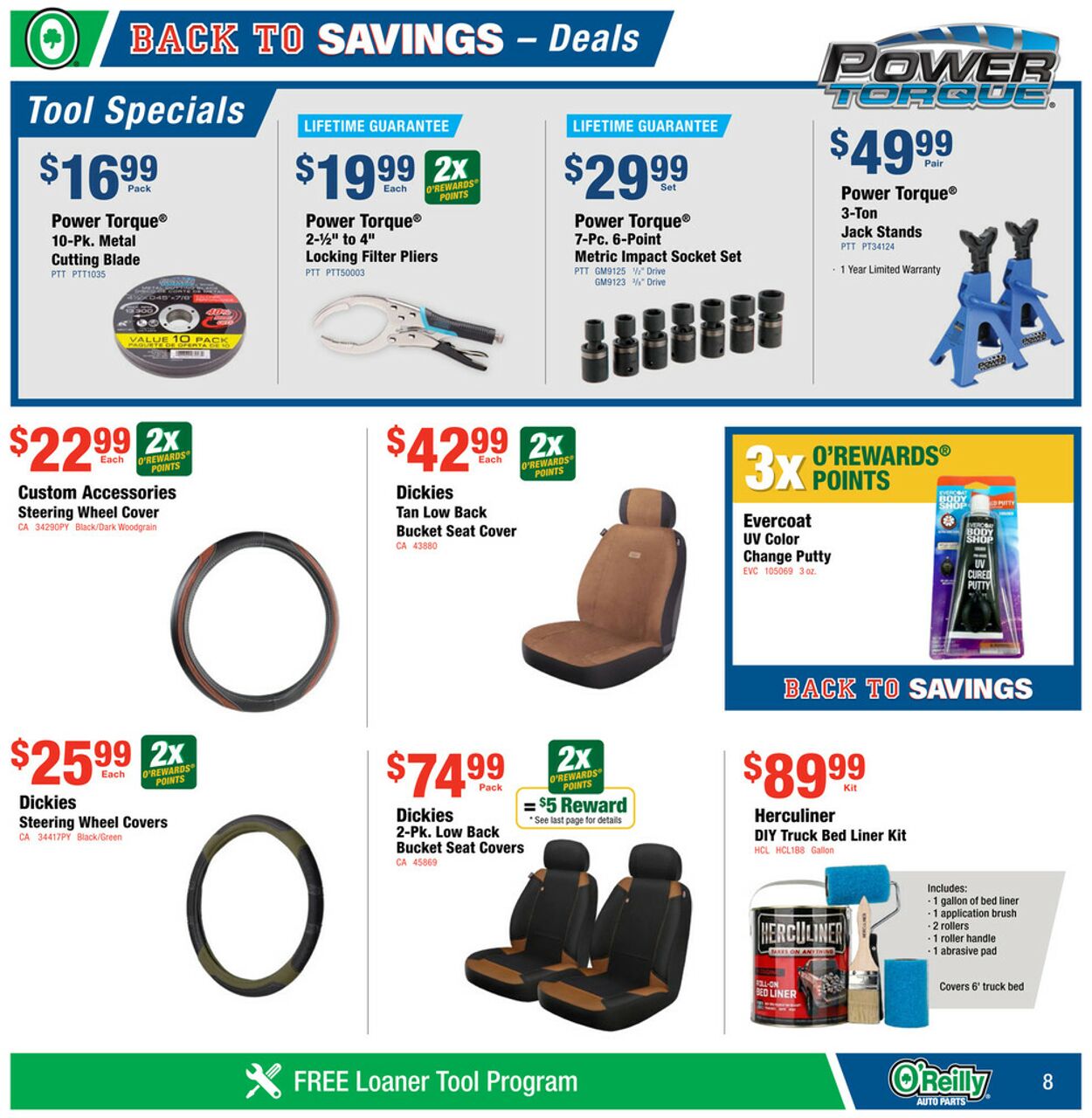 Catalogue O'Reilly Auto Parts from 07/29/2026
