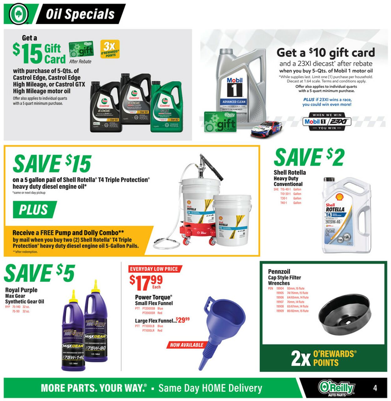 Catalogue O'Reilly Auto Parts from 09/30/2026
