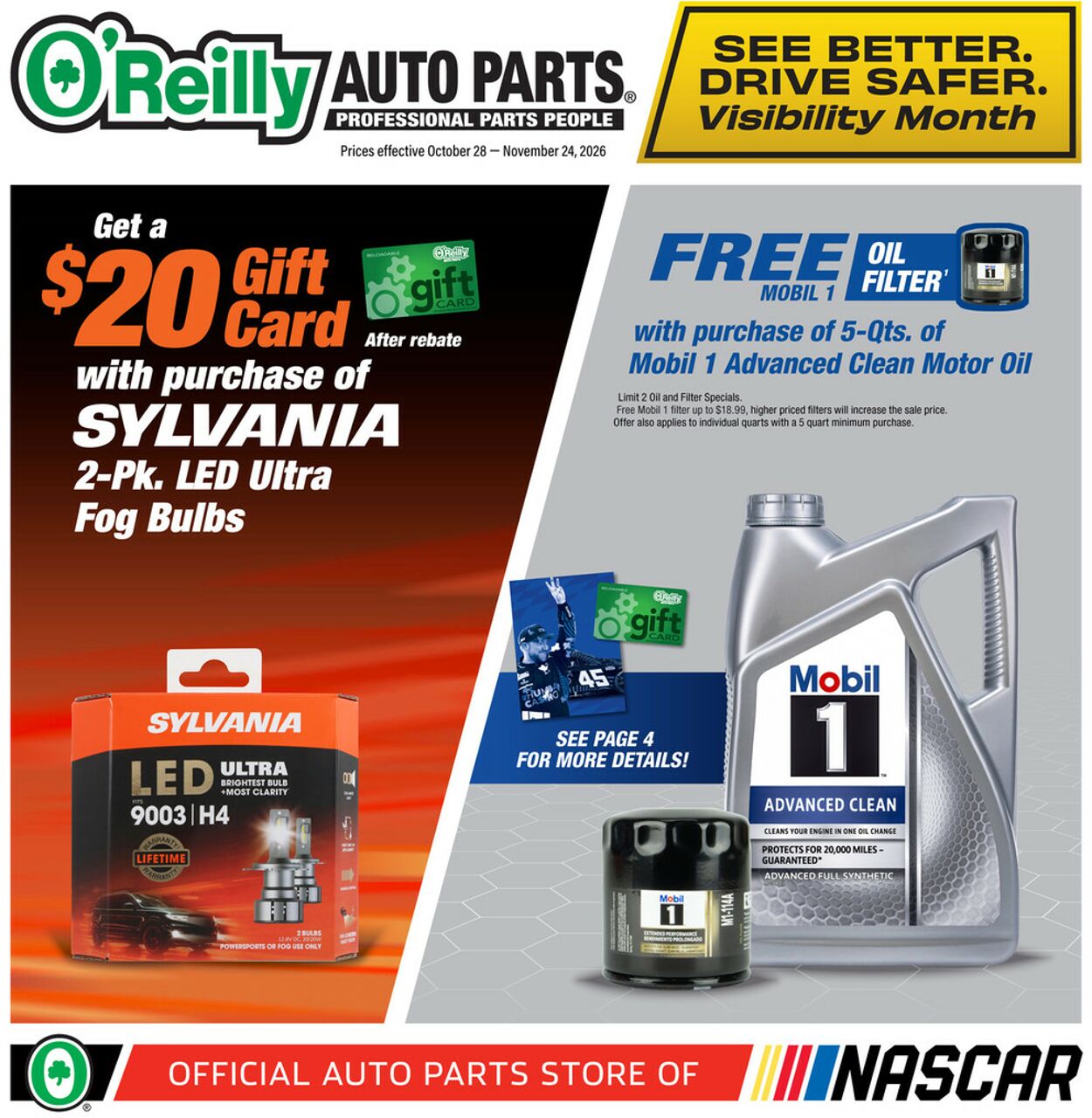 Catalogue O'Reilly Auto Parts from 10/28/2026