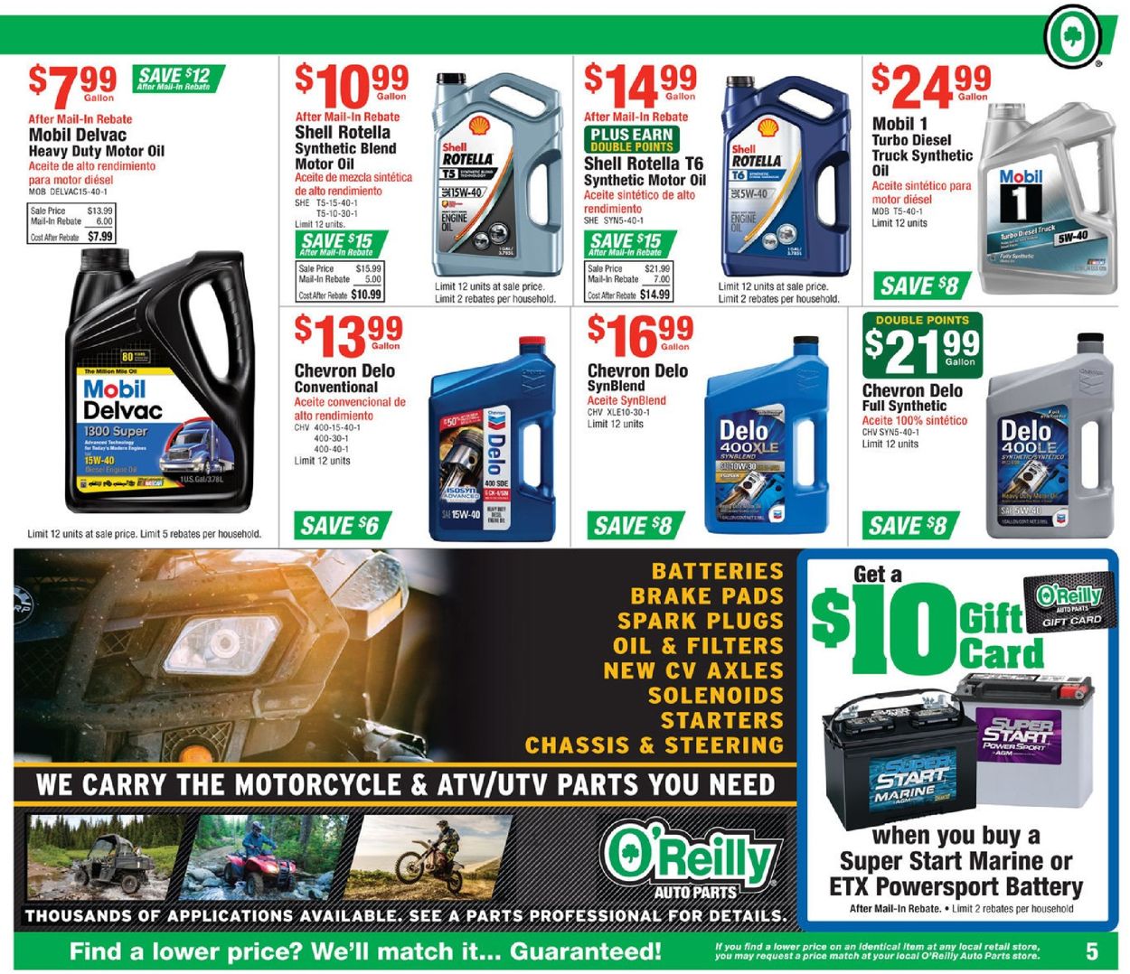 Catalogue O'Reilly Auto Parts from 05/29/2019