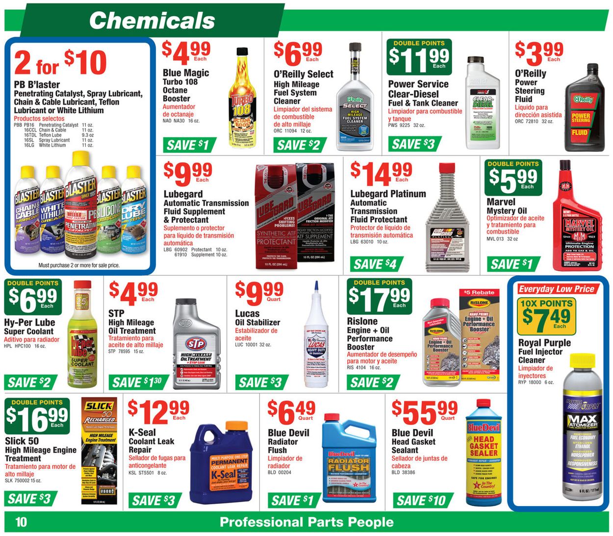 Catalogue O'Reilly Auto Parts from 07/31/2019