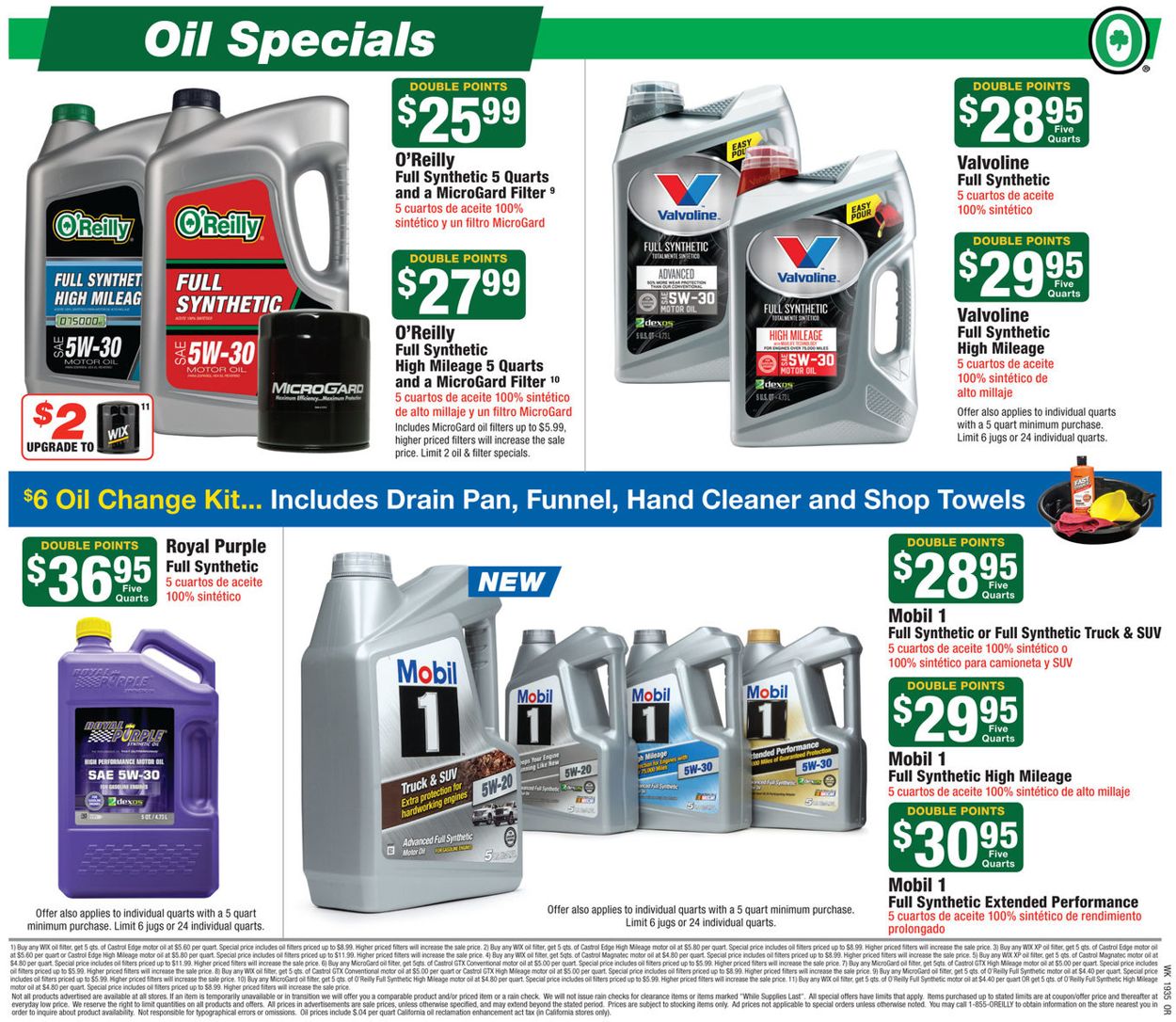 Catalogue O'Reilly Auto Parts from 08/28/2019