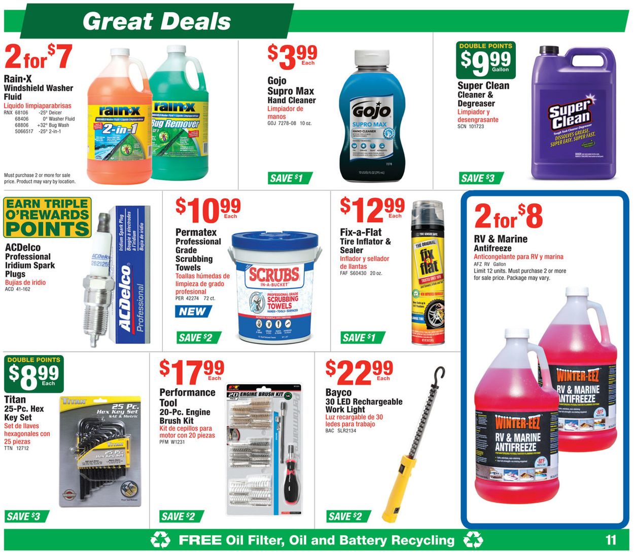 Catalogue O'Reilly Auto Parts from 09/25/2019