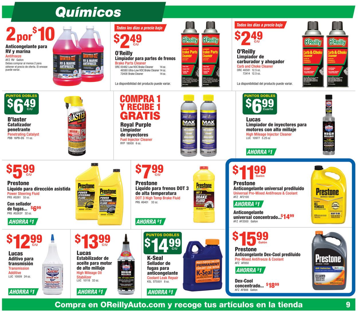 Catalogue O'Reilly Auto Parts from 10/28/2020