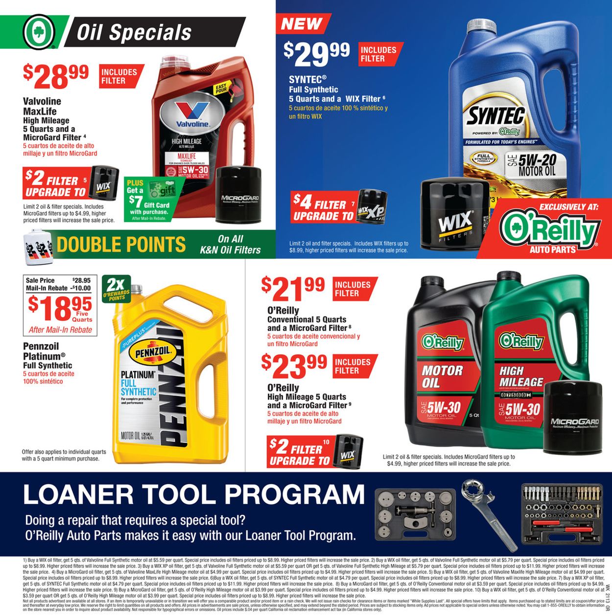 Catalogue O'Reilly Auto Parts from 03/31/2021