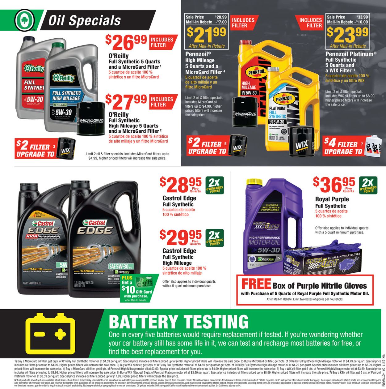 Catalogue O'Reilly Auto Parts from 04/28/2021