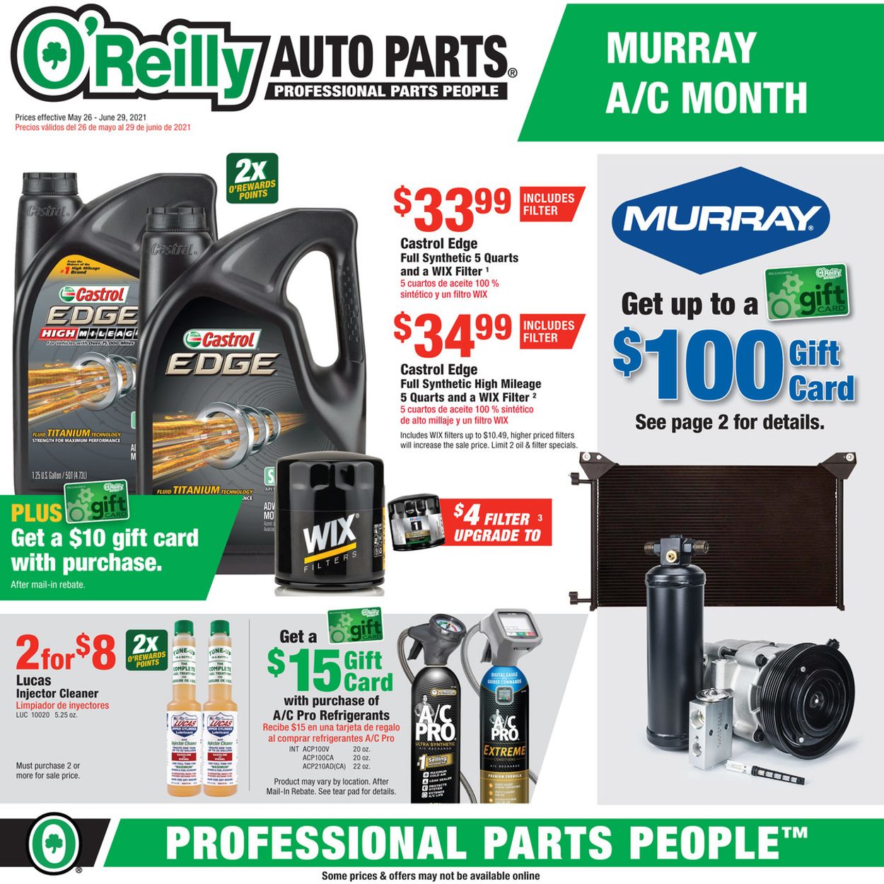 Catalogue O'Reilly Auto Parts from 05/26/2021